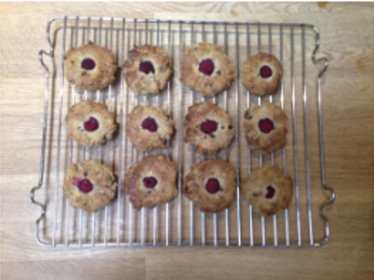 Healthy Mumma Choc Chip Raspberry Cookie